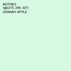 #D7F8E3 - Granny Apple Color Image